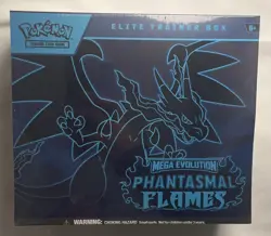 Pokemon TCG Mega Evolution Phantasmal Flames Elite Trainer Box ETB - Image 1