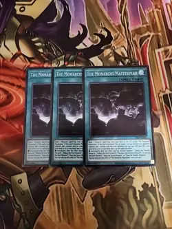3X The Monarchs Masterplan OP29-EN012 Super Rare NM Yugioh - Image 1