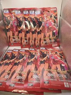 One Piece Heroines Edition EB-03 Sleeved Booster Pack Lot Of 10 In Hand QTY - Image 1