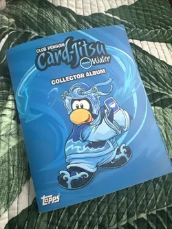 Club Penguin Card-Jitsu Trading Card Collector Album With 27 Cards- See Pics - Image 1