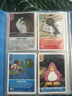 Club Penguin Card-Jitsu Trading Card Collector Album With 27 Cards- See Pics - Image 2