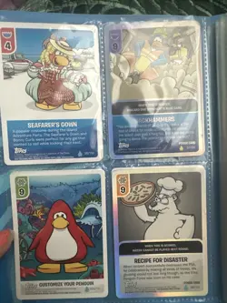 Club Penguin Card-Jitsu Trading Card Collector Album With 27 Cards- See Pics - Image 3