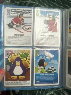 Club Penguin Card-Jitsu Trading Card Collector Album With 27 Cards- See Pics - Image 5