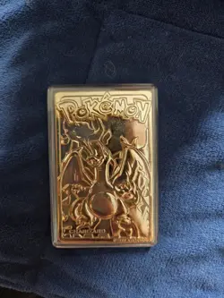 Nintendo Pokemon 23K Gold Charizard Card Burger King 1999 Poke Ball Case - Image 2