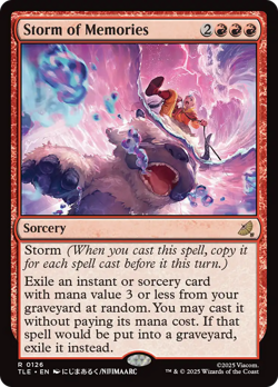 Storm of Memories (FOIL) x1 - MTG Avatar: The Last Airbender Eternal TLE #126 - Image 1