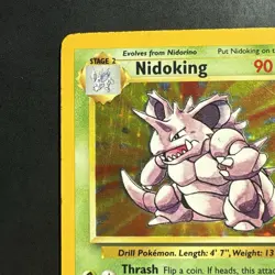 Pokemon Vintage Holo Nidoking Base Set 11/102 WotC 1999 - Image 2