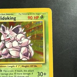 Pokemon Vintage Holo Nidoking Base Set 11/102 WotC 1999 - Image 3