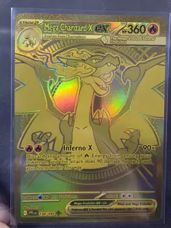 Pokemon Mega Charizard X ex Full Art Holo Mega Hyper Rare 130/094 Phantasmal Fl… - Image 1