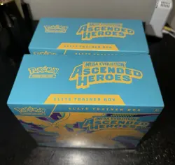 Pokemon Ascended Heroes ETB Elite Trainer Boxes Lot Of 2 Sealed New! - Image 1