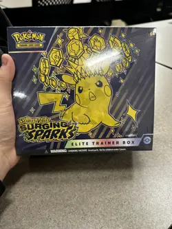 POKEMON TCG SCARLET VIOLET SURGING SPARKS ETB ELITE TRAINER BOX FACTORY SEALED - Image 1