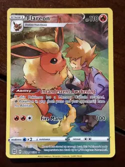 Pokemon Brilliant Stars Flareon TG01/TG30 Illustration Rare Holo - Image 1