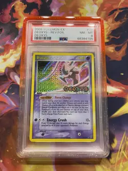 Pokemon Deoxys Reverse Holo Stamped 17/107 PSA 8 EX Deoxys 2005 - Image 3