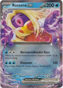 Pokemon Rossana ex Double Rare 151 MEW 124/165 NM Deutsch - Image 1