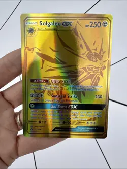 Pokemon TCG Solgaleo GX Sun & Moon: Ultra Prism 173/156 Holo Secret Rare - Image 1