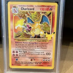 2021 Pokemon Charizard 4/102 Celebrations Classic Collection Holo PSA 10 - Image 4