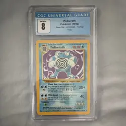 The Pokemon Company Poliwrath 013/102 Base Set Unlimited Holo Rare 1999 CGC 8 - Image 1