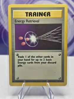 Pokemon TCG Energy Retrieval Base Set 81/102 Regular Unlimited Uncommon - Image 1