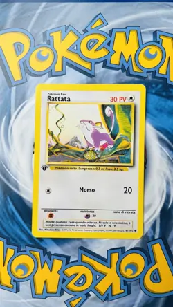 Rattata 61/102 1st Edition Base Set Pokemon - Image 1