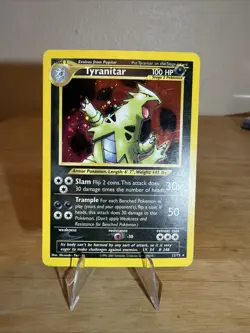 Pokemon TCG Tyranitar Neo Discovery 12/75 Unlimited Edition Holo Rare - Image 1