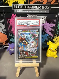 Pokemon Mega Lucario ex Special Illustration Rare Holo EX Me01 179/132 PSA 10 - Image 1