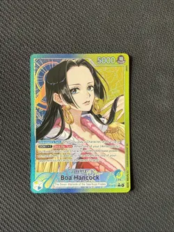 One Piece CCG TCG Boa Hancock Alt Art Leader OP-14 English - Image 1