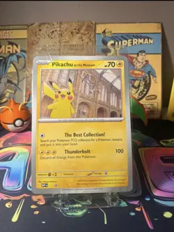 Pokemon TCG Pikachu At The Museum Oversized Promo Card Sealed - Image 1