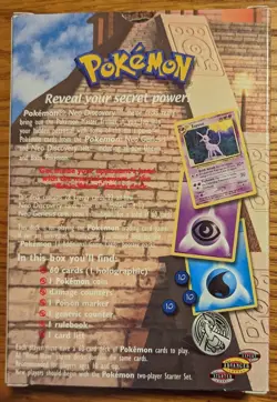 Vintage Pokemon Brain Wave Theme Deck Trading Card Game - Image 3