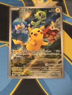 Pikachu - 027 (Pokemon Center Exclusive) 027 SV Scarlet & Violet Promo Card - Image 1