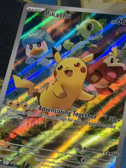 Pikachu - 027 (Pokemon Center Exclusive) 027 SV Scarlet & Violet Promo Card - Image 3