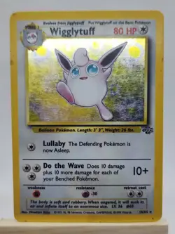 Pokemon Wigglytuff 16/64 Jungle Holo Rare Unlimited 80 HP 1999 TCG Card - Image 1