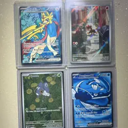 Pokemon TCG Holo Card Lot Zacian ex Dondozo ex Litleo Nymble SVP Paldea 4 Cards - Image 1