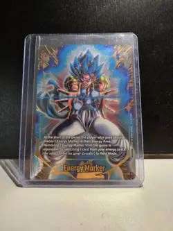 Bandai Dragon Ball Super Card Game Gogeta Energy Marker Gold Foil Card E-126 - Image 3