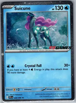 Suicune (EB Games Exclusive) 026/094 - Pokemon Card - NM - Image 1