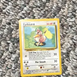 Pokemon Farfetch'd Base Set 27/102 Basic Pokemon Card English 1999 - Image 1