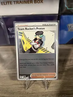 Team Rocket's Proton 208/217 Reverse Holo Pokemon TCG Ascended Heroes - Image 1