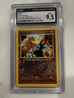 Entei Black Star Movie Promo #34 - Reverse Holo Pokemon TCG - CGC 10 GEM MINT - Image 1