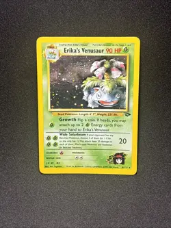 Erika's Venusaur 4/132 Pokemon Gym Challenge Unlimited Holo Rare NM-LP - Image 1