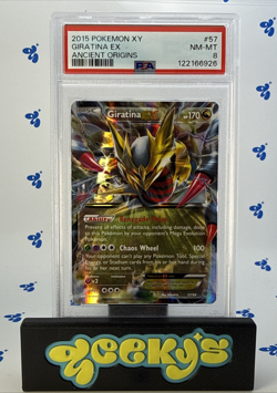 POKEMON 2015 XY Ancient Origins GIRATINA EX #57 PSA 8 RARE - Image 1