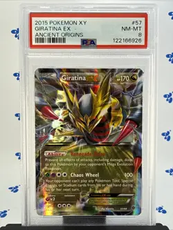 POKEMON 2015 XY Ancient Origins GIRATINA EX #57 PSA 8 RARE - Image 2