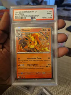Pokemon 2025 Sylveon ex & Flareon PSA Graded Holo Lot Special Illustration Rare - Image 3