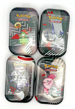 Pokemon TCG Unova Mini Tin Scarlet & Violet Black White Booster Pack Set of 4 - Image 1