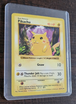 Pokemon TCG- Pikachu (Red Cheeks) - 058/102 Base Set - (Shadowless) Regular - Image 3