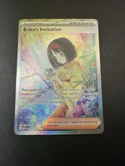 Pokemon TCG - Erika's Invitation 203/165 SIR Secret Rare - Pokemon 151 - NM - Image 1