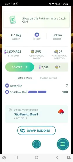 Pokemon Go Shiny Gimmighoul ( Background) - Image 2