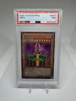 PSA 9 MINT 2025 Yu-Gi-Oh! JINZO #RP02-EN001 Ultra Rare - Image 1