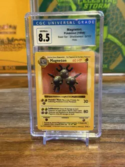 CGC 8.5 Magneton 1999 Base Set 9/102 Shadowless Holo Pokemon Card - Image 1