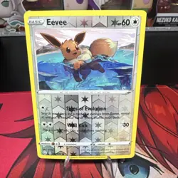 Eevee 052/072 Common Reverse Holo Shining Fates Pokemon Card - Image 1