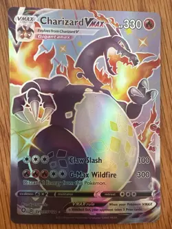 Pokemon TCG Charizard VMAX Holo Ultra Rare Card SV107/SV122 Shining Fates - Image 1