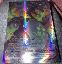 Pokemon TCG Charizard VMAX Holo Ultra Rare Card SV107/SV122 Shining Fates - Image 3