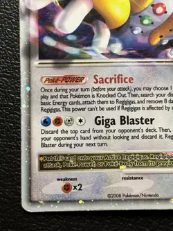 Regigigas LV.X Promo DP30 Pokemon Card Holo Foil Rare HP - Image 4
